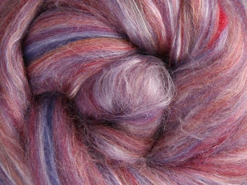 Ashford Silk / Merino - 100gm Bag 104 Mulberry Carousel 2