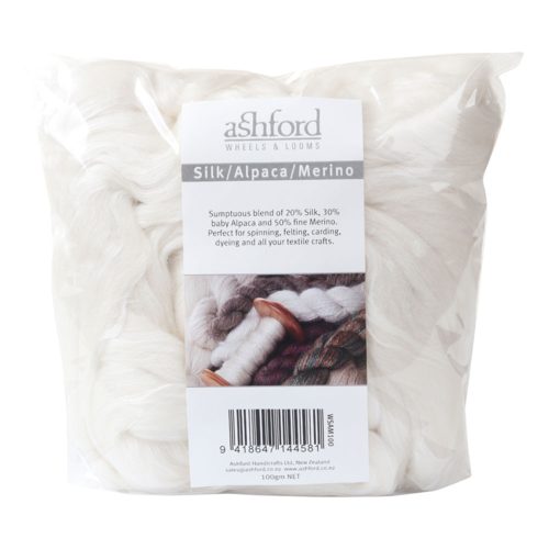 Ashford White Silk/Alpaca/Merino Blend - 100 gm Bag Carousel 1