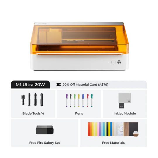 xTool M1 Ultra 20W- The World's First 4-in-1 Craft Machine Carousel 1