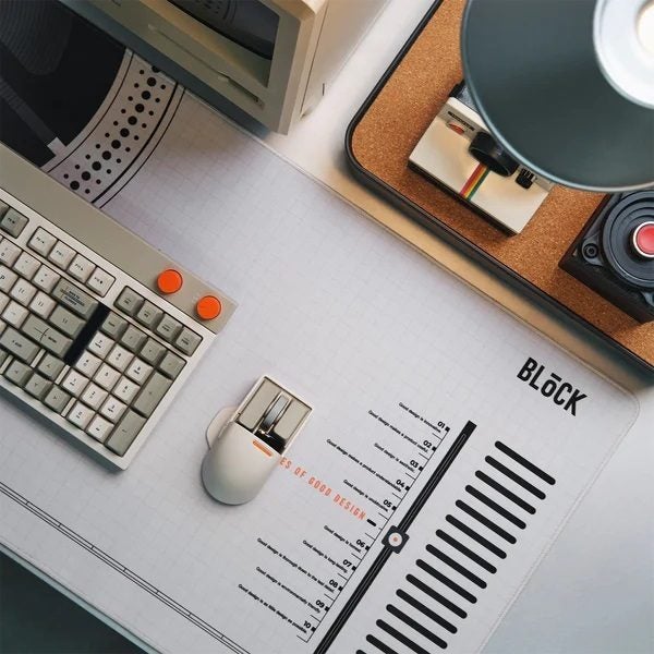 LOFREE Dual-Sided Desk Mat - Vintage Grey Carousel 5