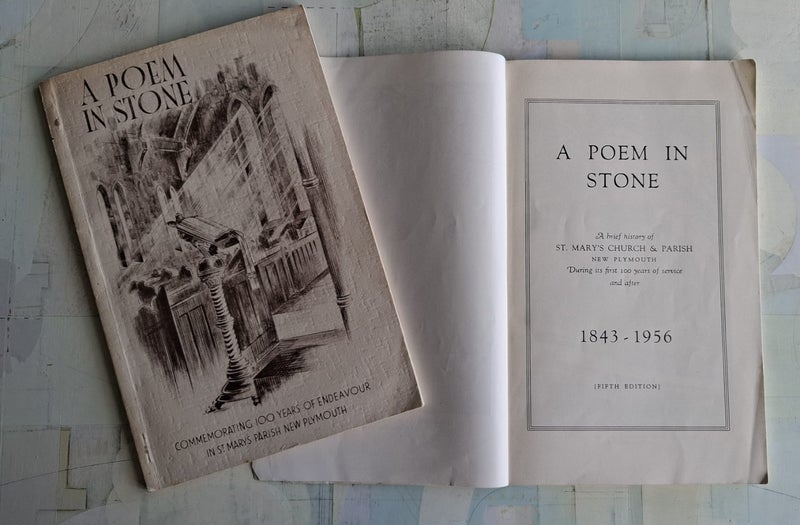 Local History - A Poem in Stone - St Mary's Parish, New Plymouth - 2 editions. Carousel 3