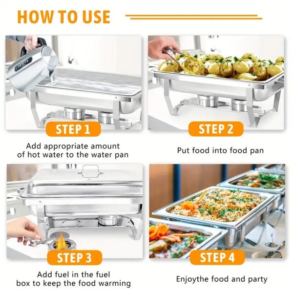 Chafing Dish Buffet Set Food Warmer 11L Carousel 9
