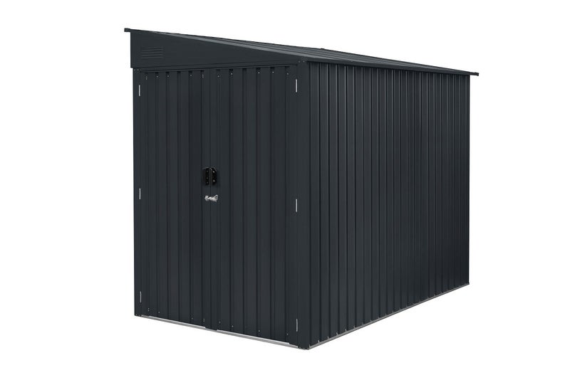 [Grey] Bike Shed / Motorbike Shed 1620mm x 2360mm x 2030mm Carousel 2