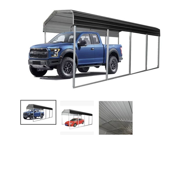 Metal Carport Carports And Sheds Steel Galvanized Carport 5830x3333x2800mm Carousel 1