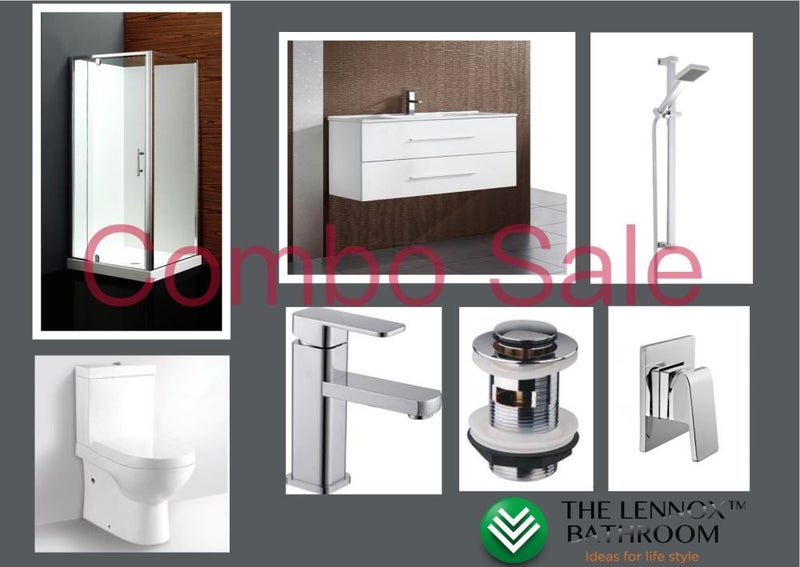 SALE! Bathroom Combo With 900mm Wall Hung Vanity - Lennoxbathoom Carousel 1