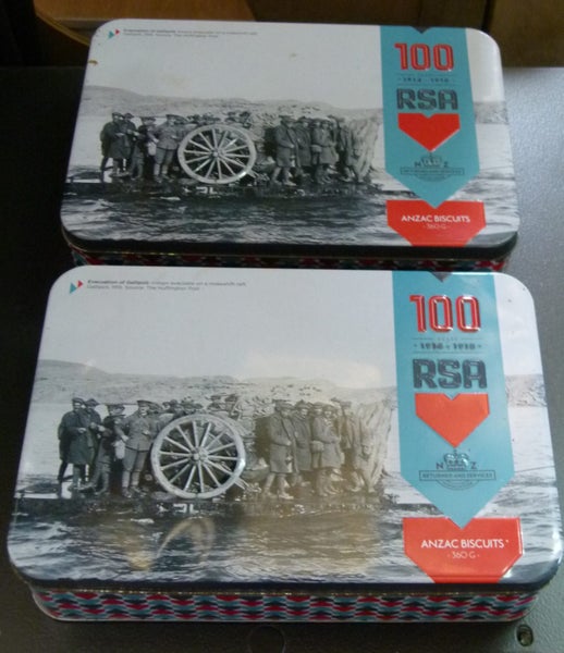 PAIR OF RSA COMMEMORATIVE GALLIPOLI 100 YEARS TINS Carousel 2