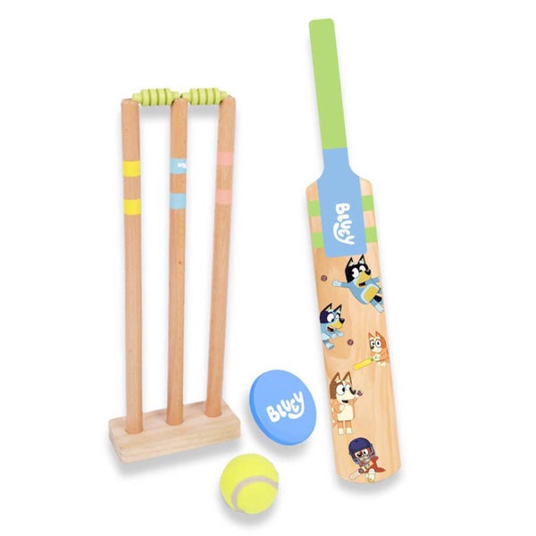 Bluey Wooden Cricket Set Carousel 1