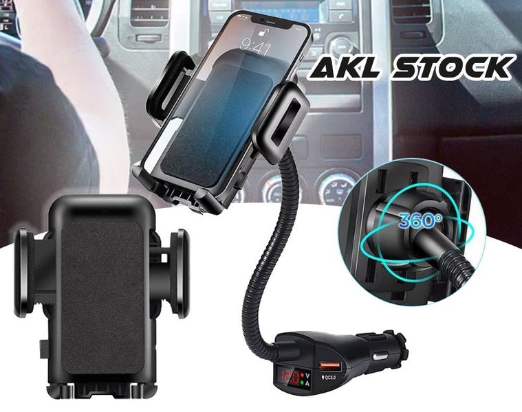 Car Phone Holder with Charging Function Car Charger, 360° Rotatable Sale Sale Carousel 1