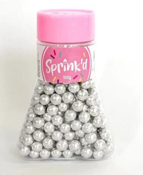 Silver Sugar Balls (Sixlets) 8mm Carousel 1