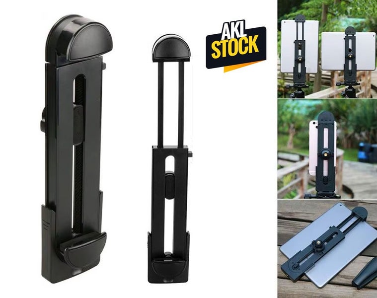 Tablet/iPad Tripod Mount Holder 1/4" Thread Sale NZ Stock Deal Carousel 1