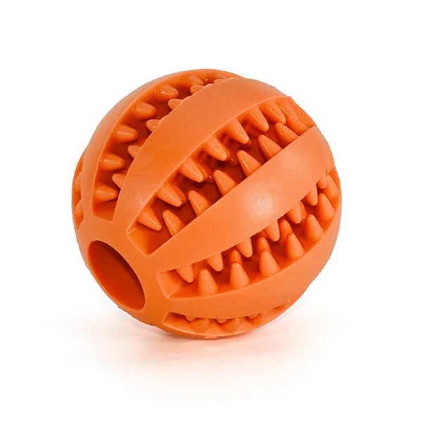 Interactive Rubber Chew Ball for Dogs & Cats - Treat Feeder & Tooth Cleaner Carousel 12