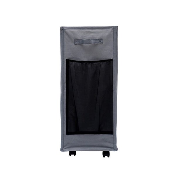 Elosung Dark Grey Foldable Yoga Storage Basket Oxford Fabric Laundry Hamper Mult Carousel 1