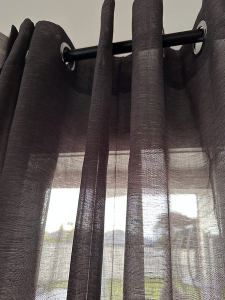6 Sheer Eyelet Curtain - New without packaging Carousel 1