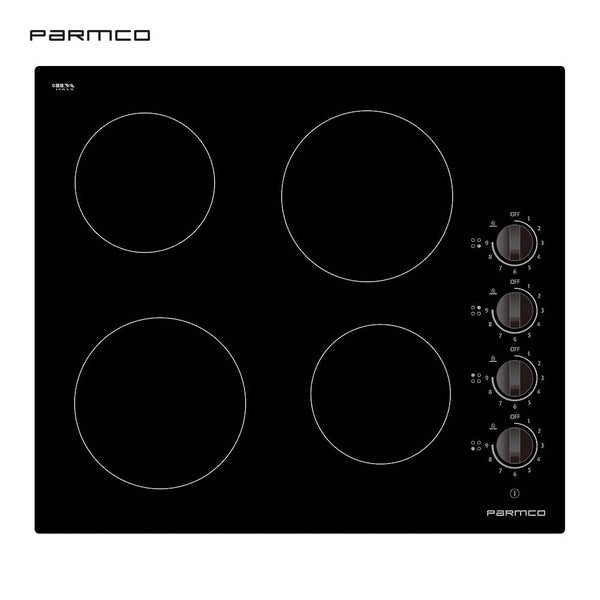 Parmco 600mm Ceramic, Black, 4 Element Cooktop I Series 1 Carousel 1