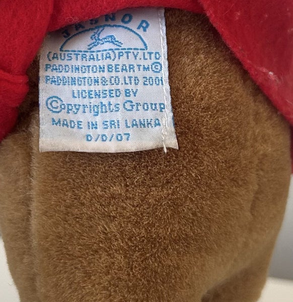 Vintage 2001 Paddington Bear Plush Soft Toy JASNOR (PING/AFTERPAY) Carousel 6