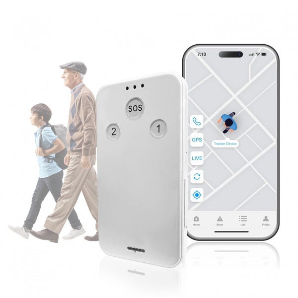 Personal GPS Tracker for Elderly People Kid 4G Real-Time Satellite portable Carousel 1