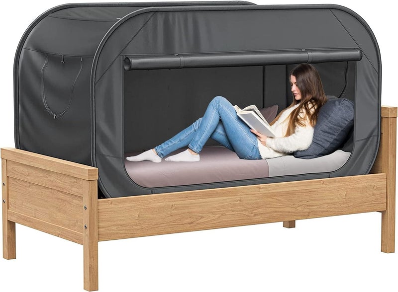 Pop Up Privacy Tent for Bed Carousel 1