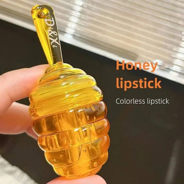 NNETM Natural Honey Moisturizing Lipstick, Honey/Peach Lip Balm Lip Gloss, Hy... Carousel 1