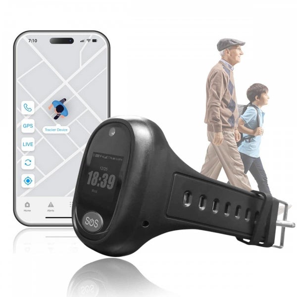 GPS Tracker 4G Personal for Kids and Elderly Satellite Wrist Tracking Device Carousel 1