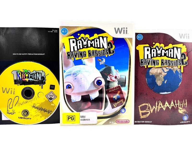 Rayman Raving Rabbids 2 (Wii) *MINT COMPLETE* Carousel 1