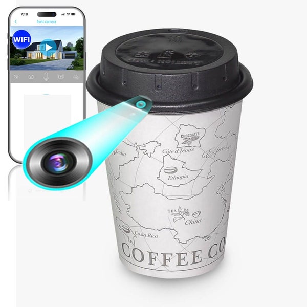 Spy Camera WIFI LawMate Coffee Cup Cam Best Micro Mini Secret Hidden Carousel 1