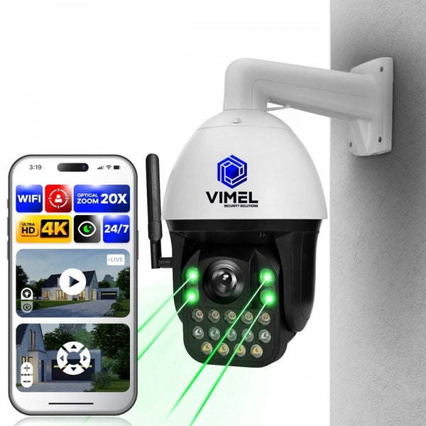 WIFI Security Camera 20X Optical Zoom 4K CCTV Outdoor 24/7 Human Detection Carousel 1