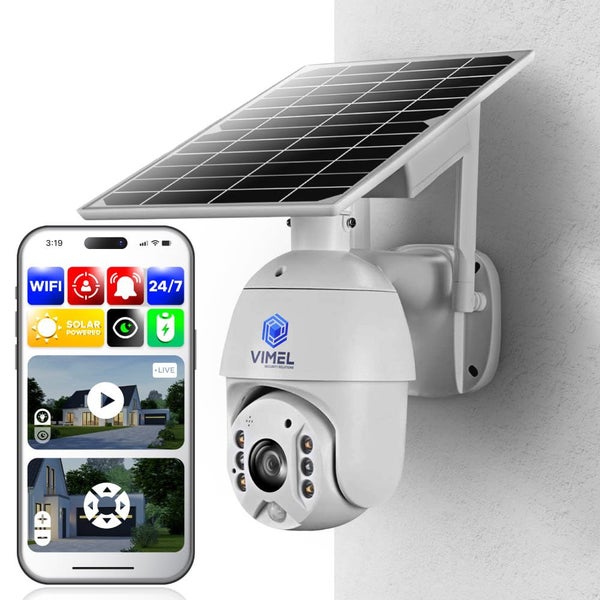 Wireless Security Camera PTZ Solar Powered WIFI CCTV Outdoor Carousel 1