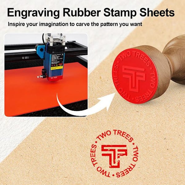 Laser Engraving Rubber Stamp Set Carousel 4