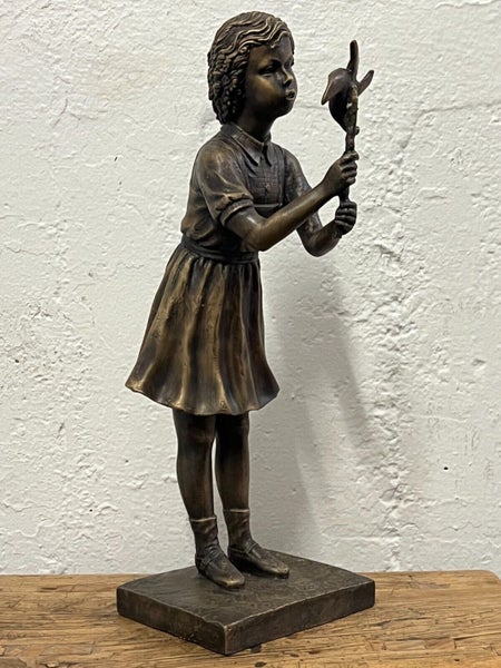 DAVID BROMLEY "Pinwheel" Hand Signed, Bronze Sculpture Carousel 1