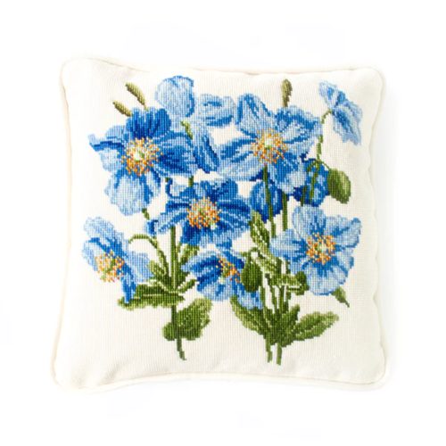 Elizabeth Bradley Tapestry Kit - Himalayan Poppy - Winter White Carousel 1