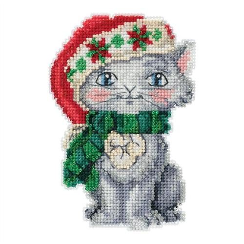 Mill Hill Jim Shore Bead & Cross Stitch Kit: Kitty Carousel 1