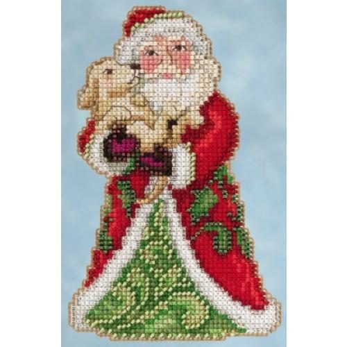 Mill Hill Jim Shore Bead & Cross Stitch Kit - Best Friend Santa Carousel 1