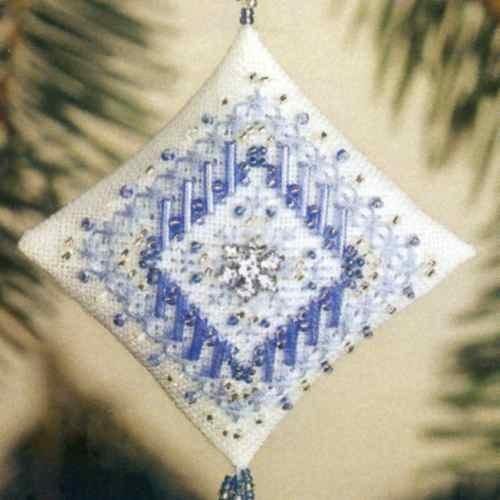 Mill Hill Bead & Cross Stitch Kit: Icy Snowflake Carousel 1
