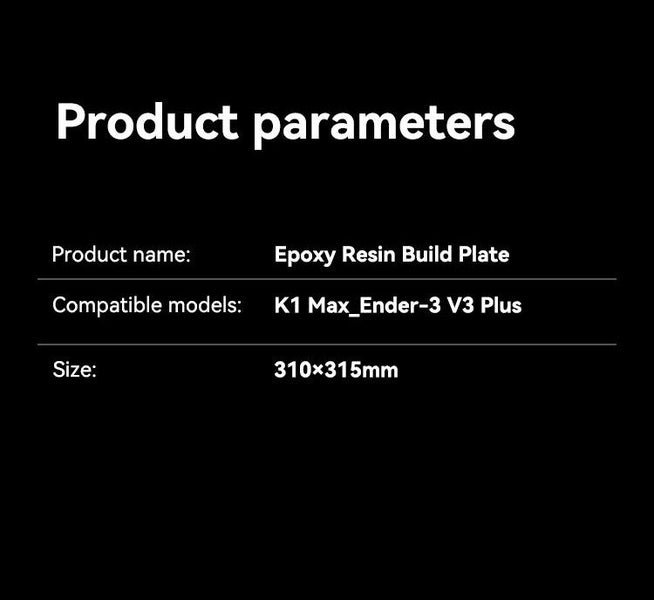 Creality Epoxy Resin Build Plate-310*315mm Carousel 10