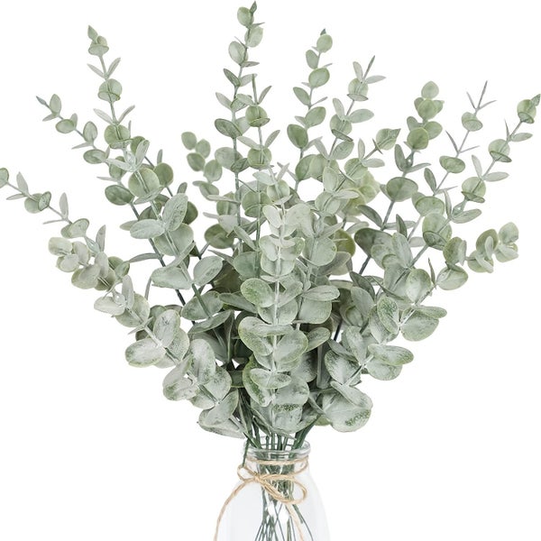 NEW 18pcs Eucalyptus Stems Artificial Eucalyptus Stems Eucalyptus Leaves Carousel 1