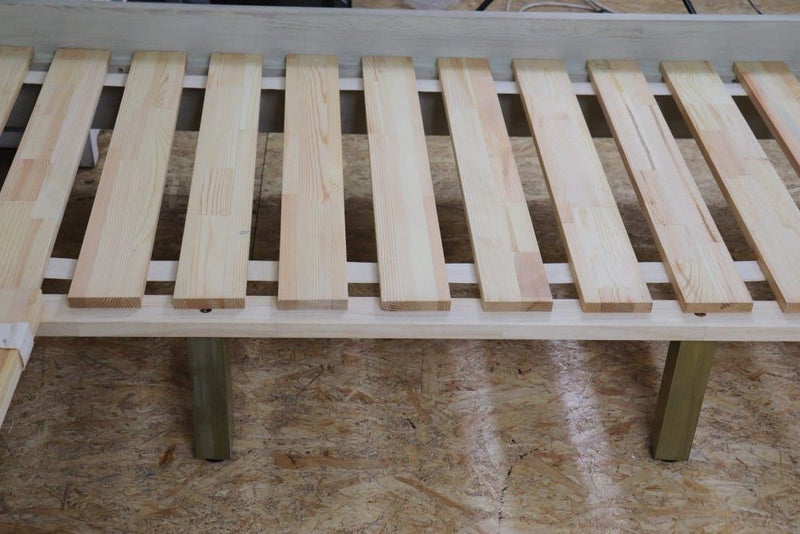 TNC Solid Ash Wood Queen Bed Frame Carousel 7