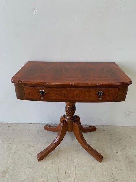 Crème de la Crème Bur Walnut Hall Table Carousel 1