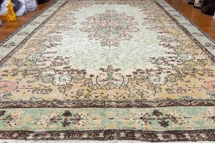 Vintage Hand-Knotted Distressed Turkish Rug (Size - 200 X 310 CM) Carousel 1