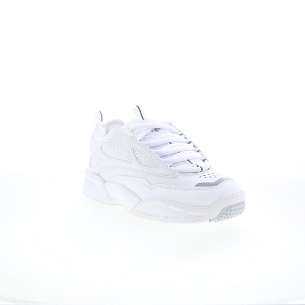 Osiris Peril Mens White Leather Skate Inspired Sneakers Shoes Carousel 1