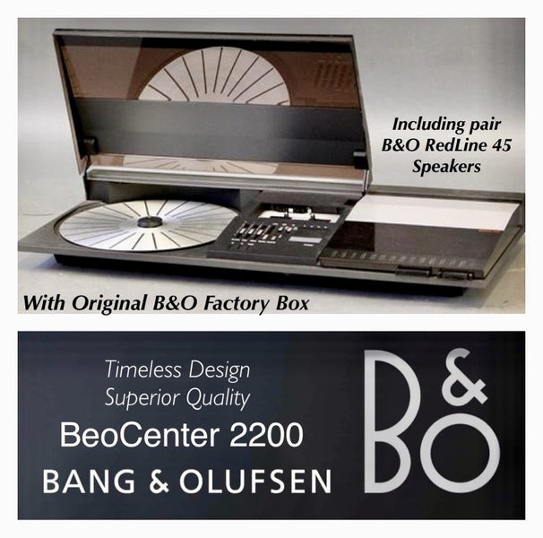 Vintage Bang & Olufsen BeoCenter 2200 & Pair of RedLine 45 ~ A Timeless Design Carousel 1