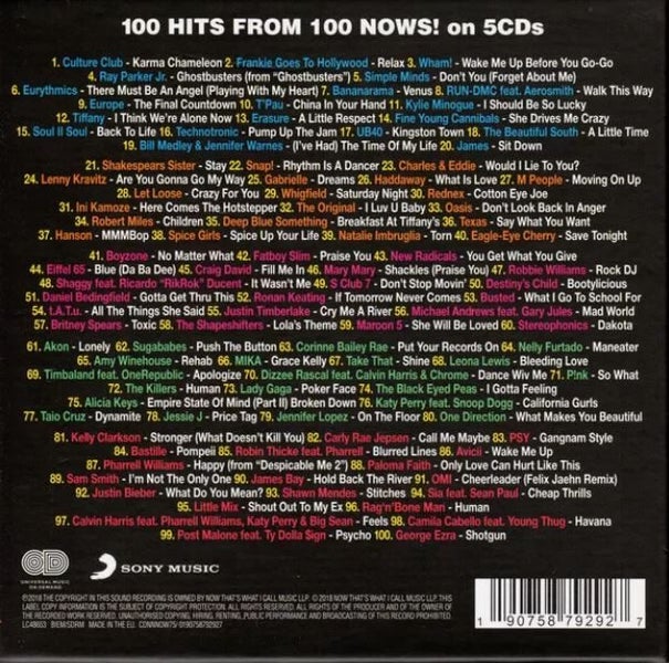 Various - Now That's What I Call Now: 100 Hits From 100 Nows! (5xCD) Carousel 7
