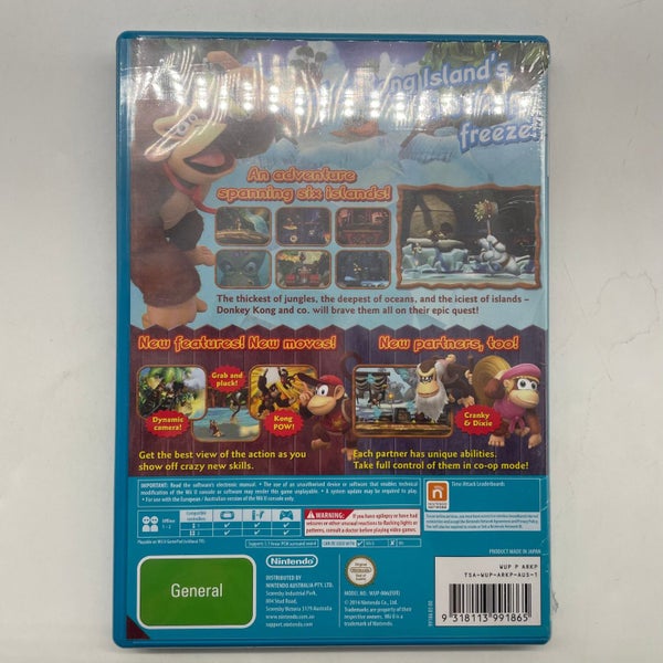Donkey Kong Country Tropical Freeze Wii U Game Brand New Sealed PAL Aus Rating Carousel 2
