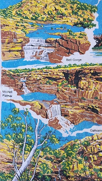 ~" The Kimberley Gibb River Road WA Linen - Cotton Vintage Tea Towel "~ Carousel 2