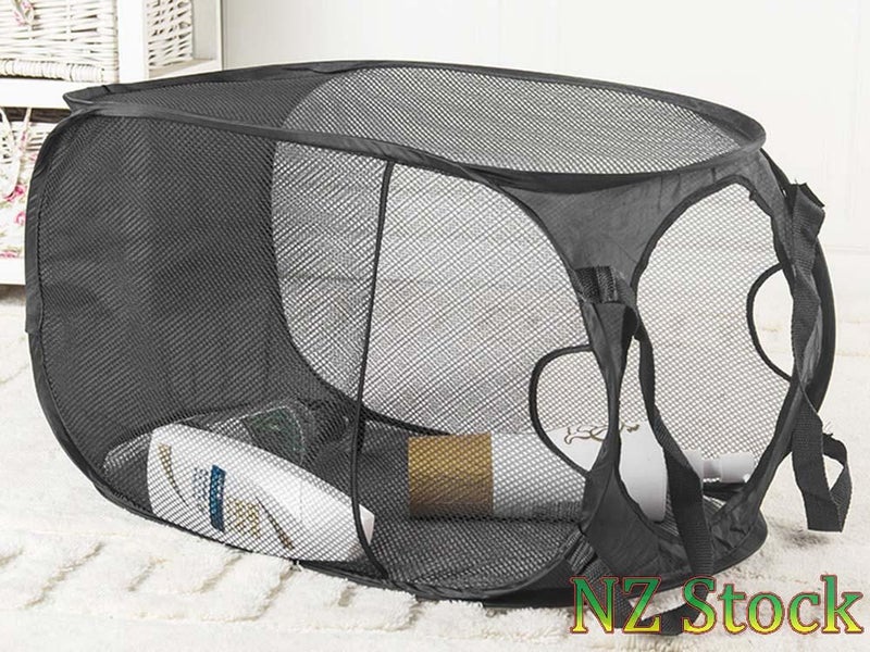 FOLDABLE LAUNDRY BACKETS TRAVEL CLOTHES STORAGE L Carousel 2