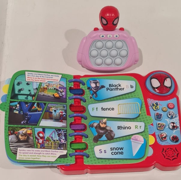 Vtech Spidey Learning Book & Spiderman Toy ^ Carousel 2