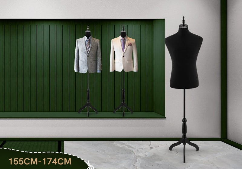 Male Mannequin Dress Form Torso Dressmakers Dummy Manikin Display Stand Tripod Carousel 2