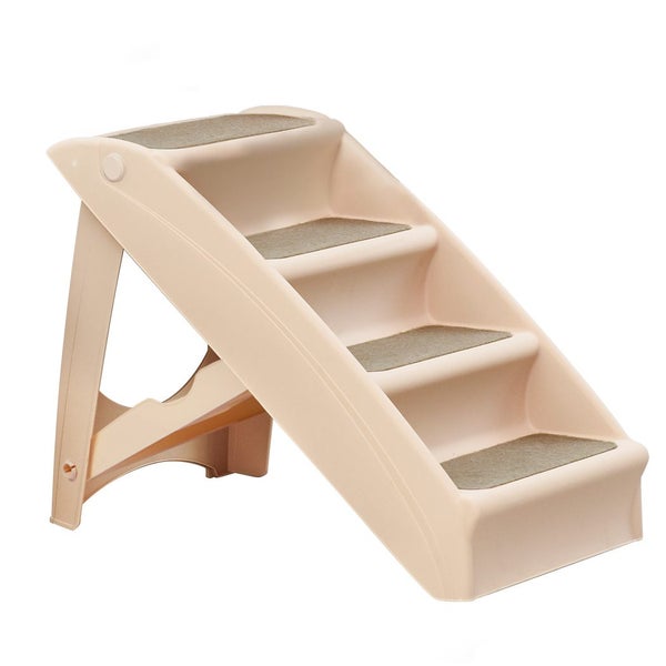 Pawz Pet Ramp Indoor Dog Steps Stair Portable Foldable Ladder For Bed Sofa Brown Carousel 1