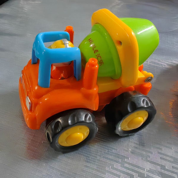 Huile Dump Truck, Concrete Truck, Excavator, Tracktor with 4 vehicle set Carousel 2