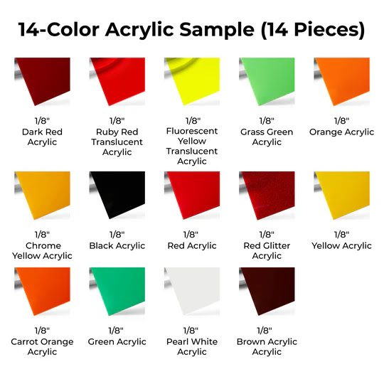 xTool 3mm Diode Laser Cutting Acrylic Sample Set- 14 Pcs Carousel 4