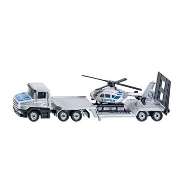 Siku: Low Loader with Police Helicopter (Polizei) Carousel 1